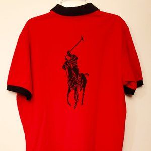 Polo Ralph Lauren Big Pony Front & Back “Polo Red” Men's Size Large (Rare)
